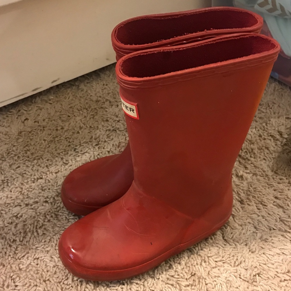 Size 10 Red Hunter Boots
